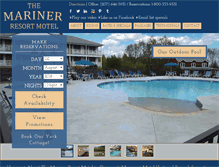 Tablet Screenshot of marinerresort.com